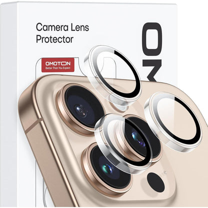 OMOTON Kamera Objektivschutz für iPhone 16 Pro/16 Pro Max