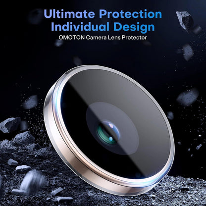 OMOTON Kamera Objektivschutz für iPhone 16 Pro/16 Pro Max