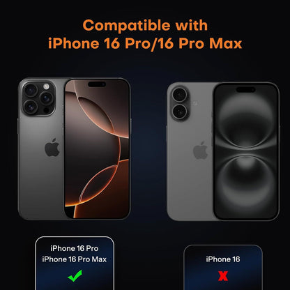 Kameraschutz für iPhone 16 Pro/Pro Max, 9H Härte, 2er Set