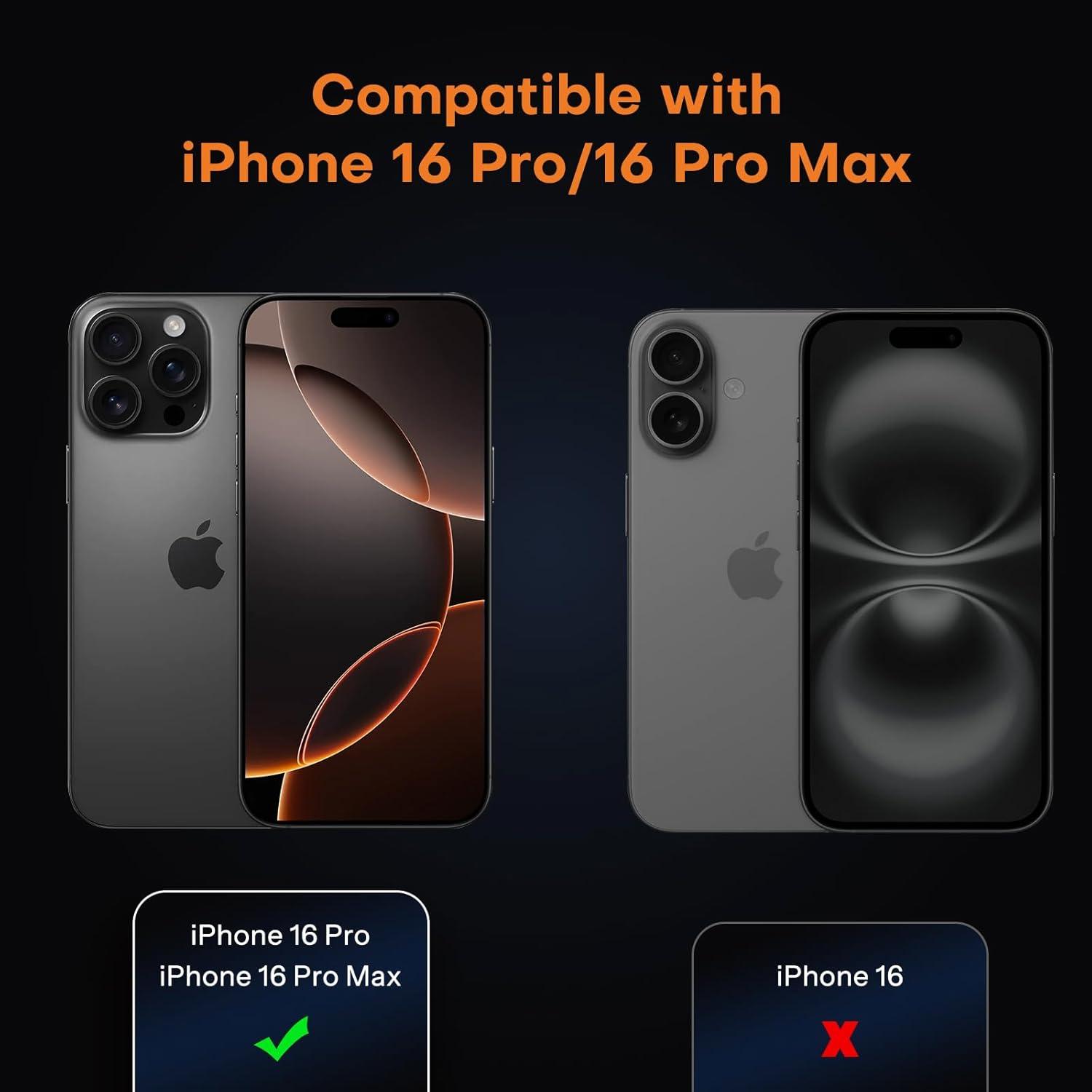 Kameraschutz für iPhone 16 Pro/Pro Max, 9H Härte, 2er Set