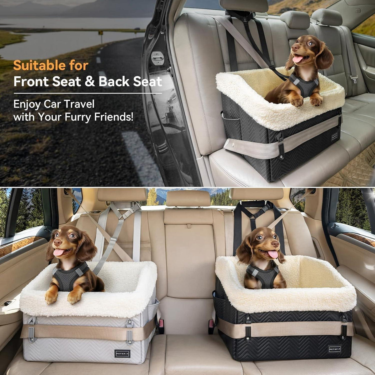 Hunde Autositz für kleine Hunde – Sicher & Komfortabel