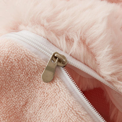 Plüsch Bettwäsche 135x200 Rosa – Winterwarm & Kuschelig