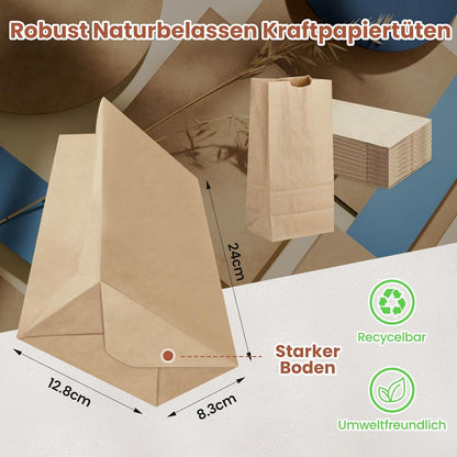 Adventskalender 2025 Waldtiere Tüten groß DIY Kinder Erwachsene 25 braun Klammern Weihnachtskalender Tier