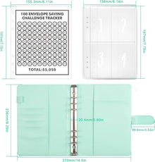 Budgetplaner A5 Geldsparmappe Kunstleder Sparbuch 100