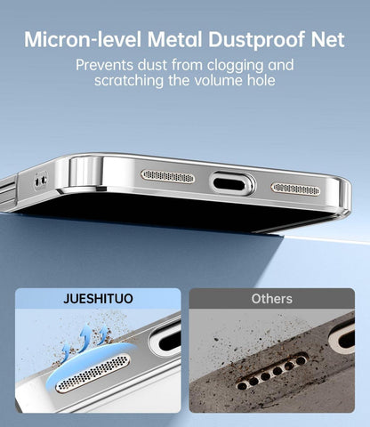 3 in 1 Hülle für iPhone 16 Plus Stoßfest Kratzfest Magsafe Case Silber