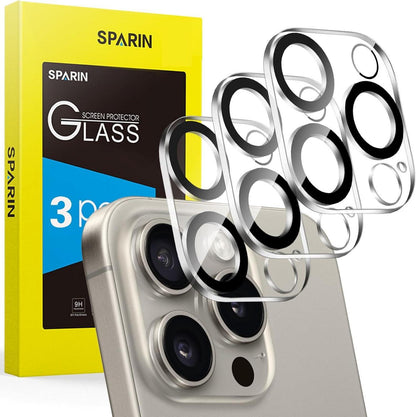 Kameraschutzglas 3er Set für iPhone 16 Pro/Max 9H Panzerfilm