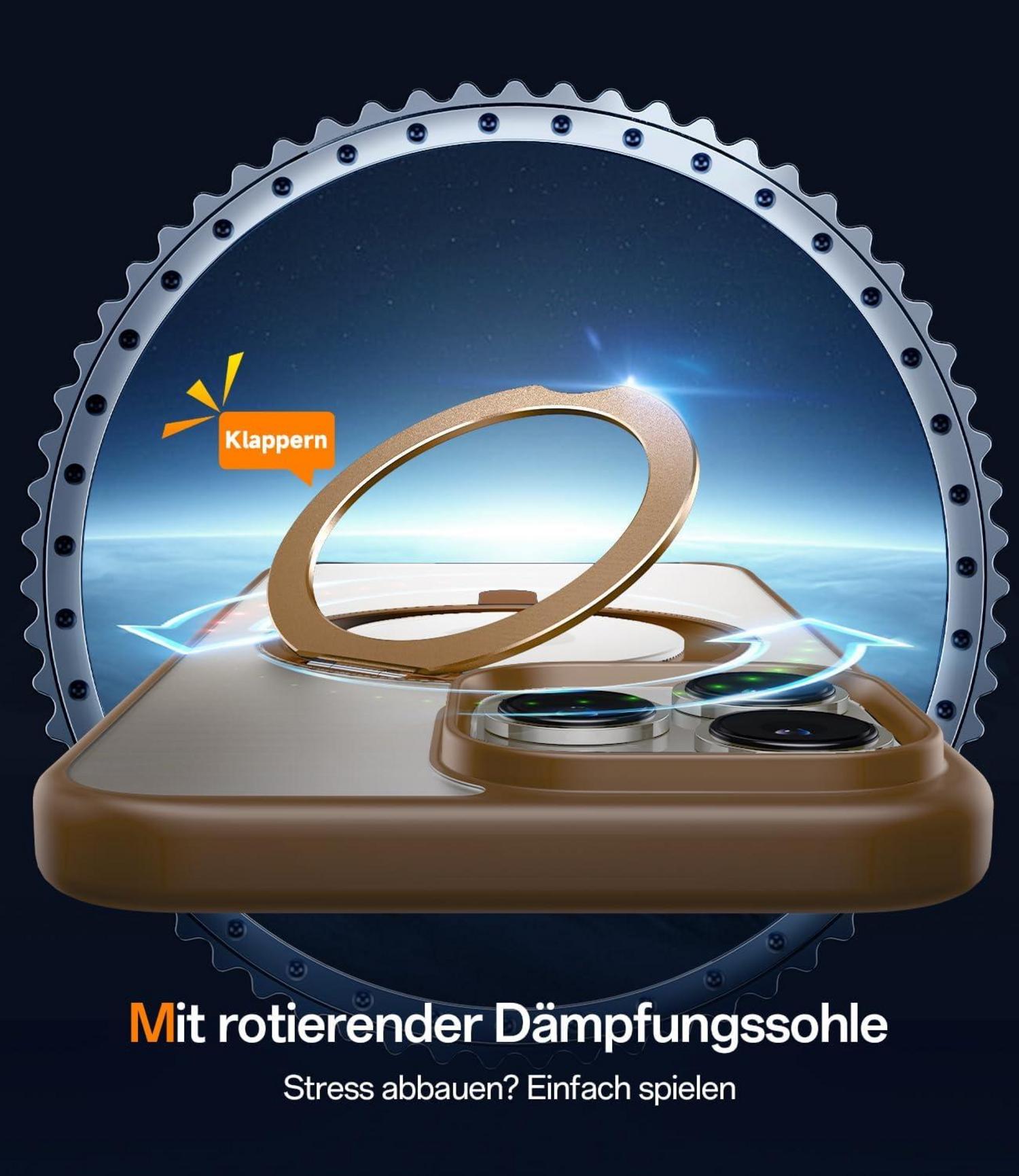 iPhone 16 Pro Max Hülle 360° Stand Magnetisch für MagSafe