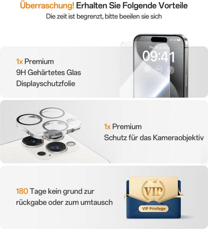 360° Magic Stand iPhone 16 Pro Max Hülle Militärschutz Ständer Titan Wüstensand