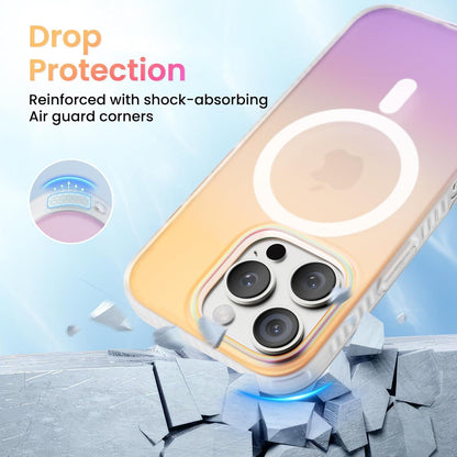 iPhone 16 Pro Hülle mit Magsafe [Fluoreszierende Farbverlauf] stoßfest