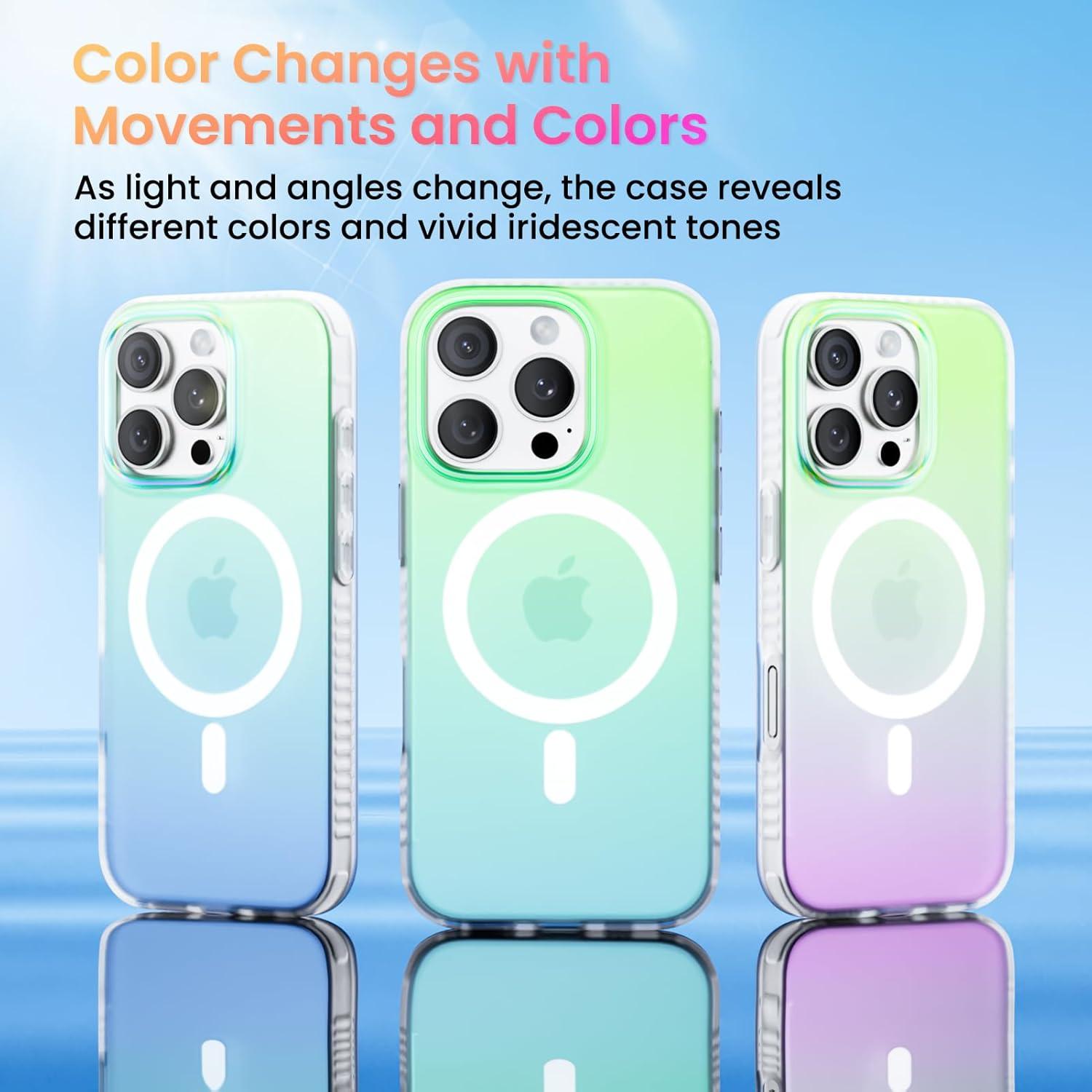 Hülle für iPhone 16 Pro mit Magsafe, [Fluoreszierender