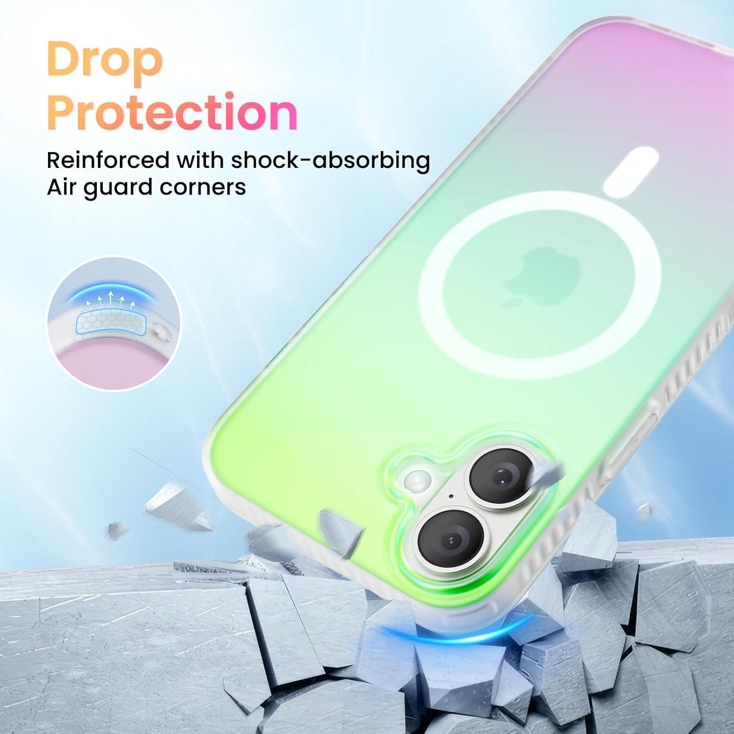 iPhone 16 Plus Hülle Magsafe kompatibel [Fluoreszierender