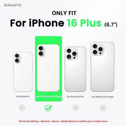 ORNARTO iPhone 16 Plus Hülle mit Magsafe, Fluo