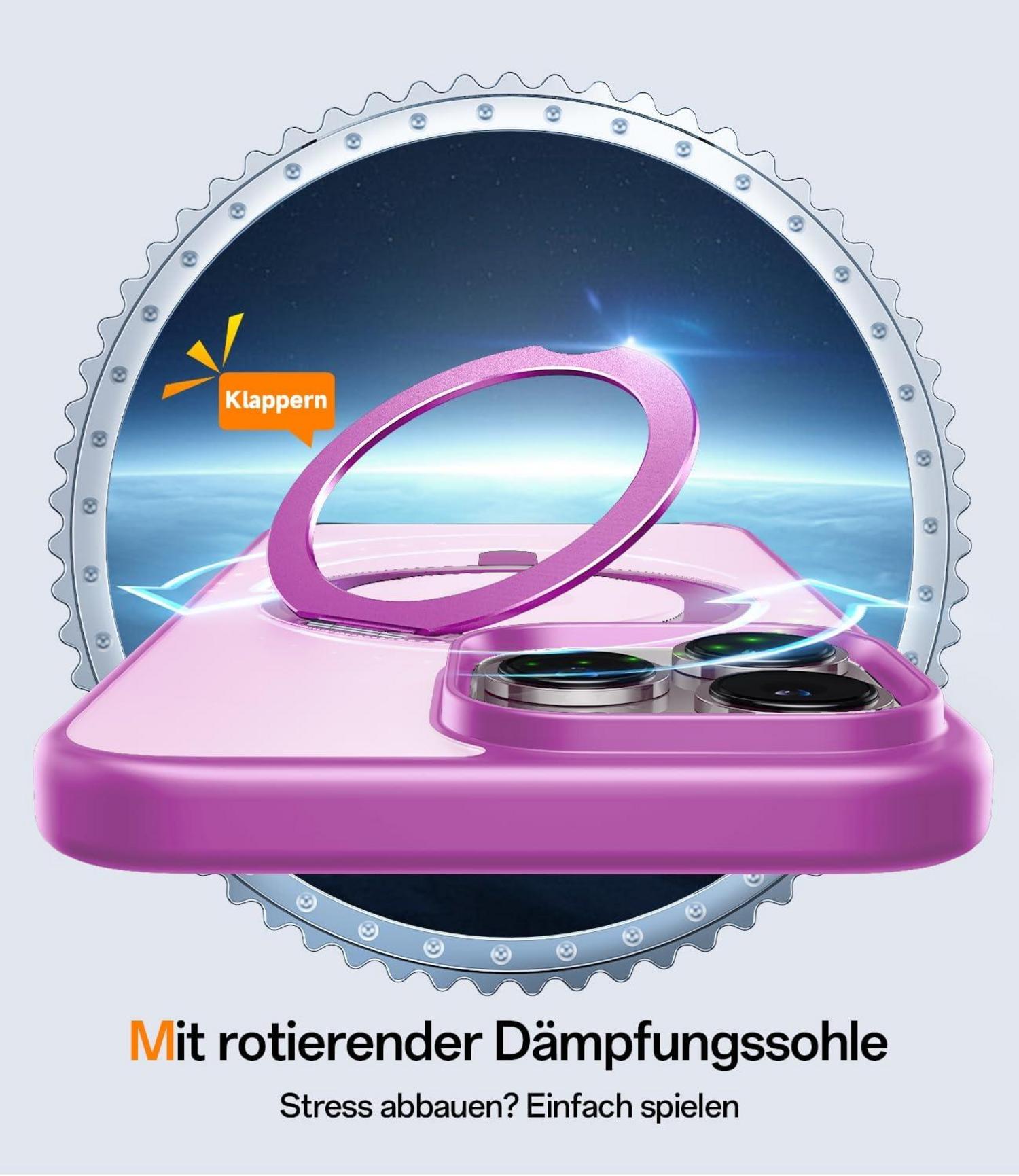 360° Magic Stand iPhone 16 Pro Max Hülle Militärschutz
