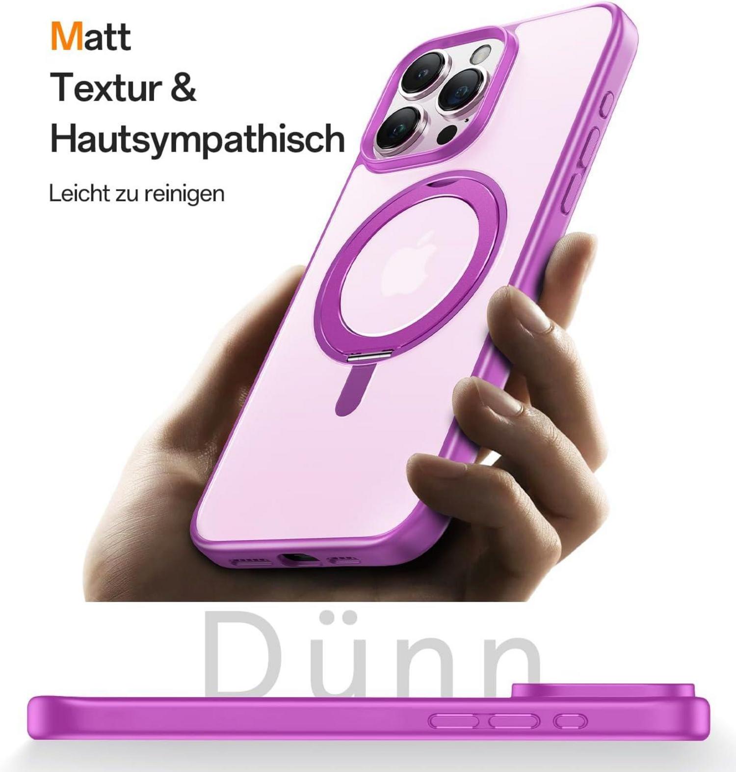 360° Magic Stand iPhone 16 Pro Max Hülle Militärschutz Unsichtbarer