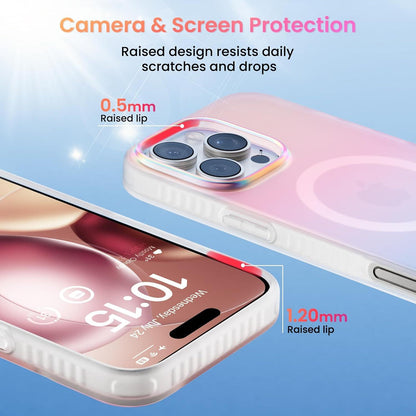 ORNARTO Hue iPhone 16 Pro Max Hülle Magsafe Fluoreszierender Farbverlauf