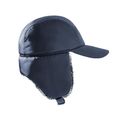 Warme Trappermütze mit Plüschfutter für Damen und Herren