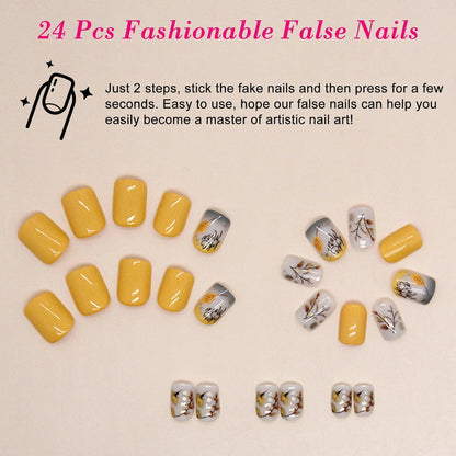 Künstliche Nägel NaturalMuster Press on Nails Ceboic