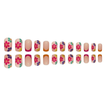 24 Blumen Press on Nägel Kunstnägel Fake Nails Set