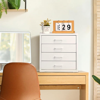Schreibtisch Aktenschrank mit 4 Schubladen Organizer A4