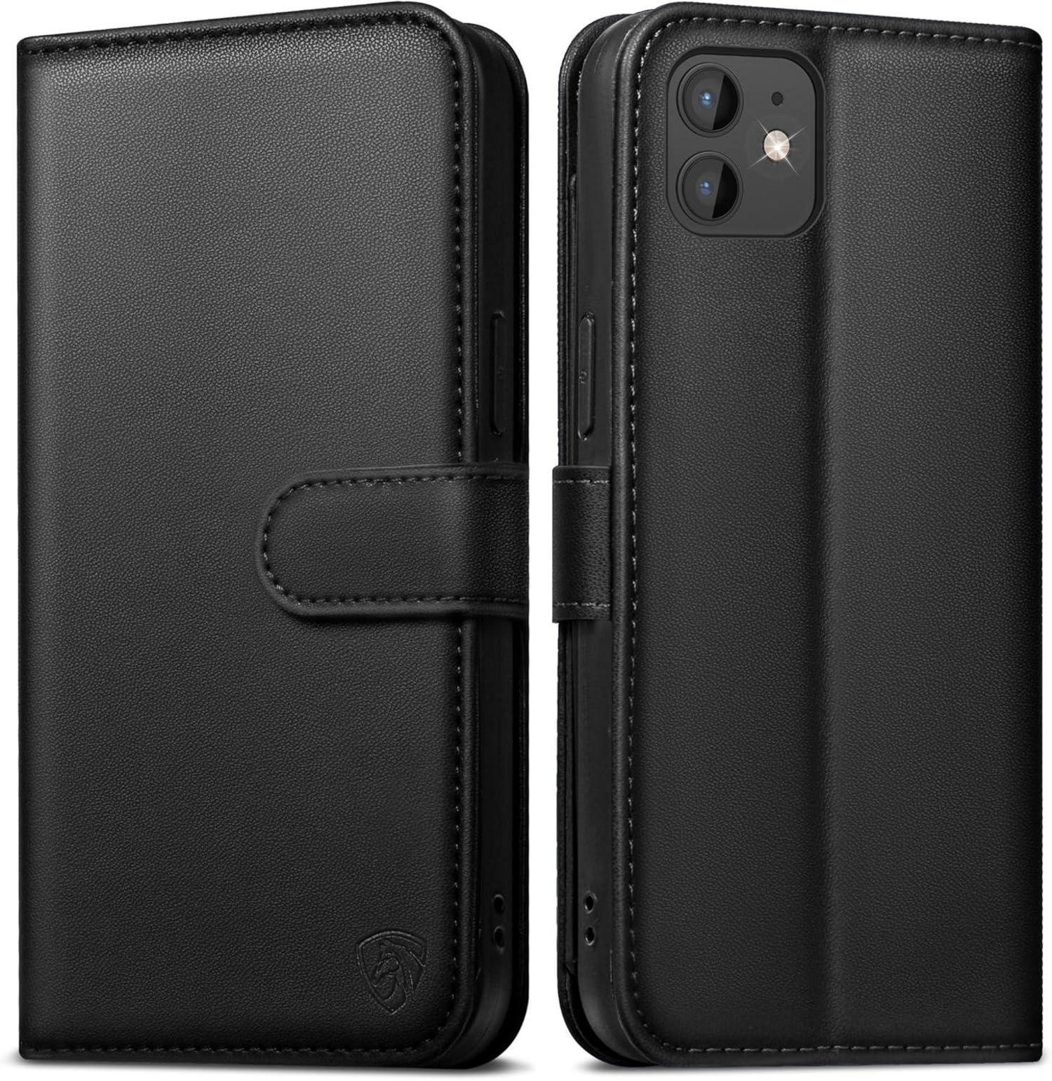 iPhone 11 Klapphülle Schwarz RFID Blocker Kartenfächer