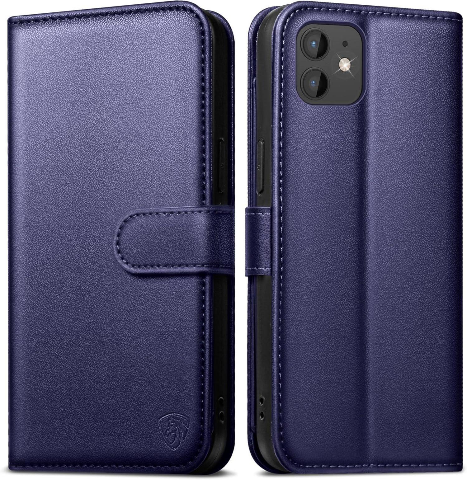 Handyhülle für iPhone 11 Klapphülle mit RFID Blocker Blau