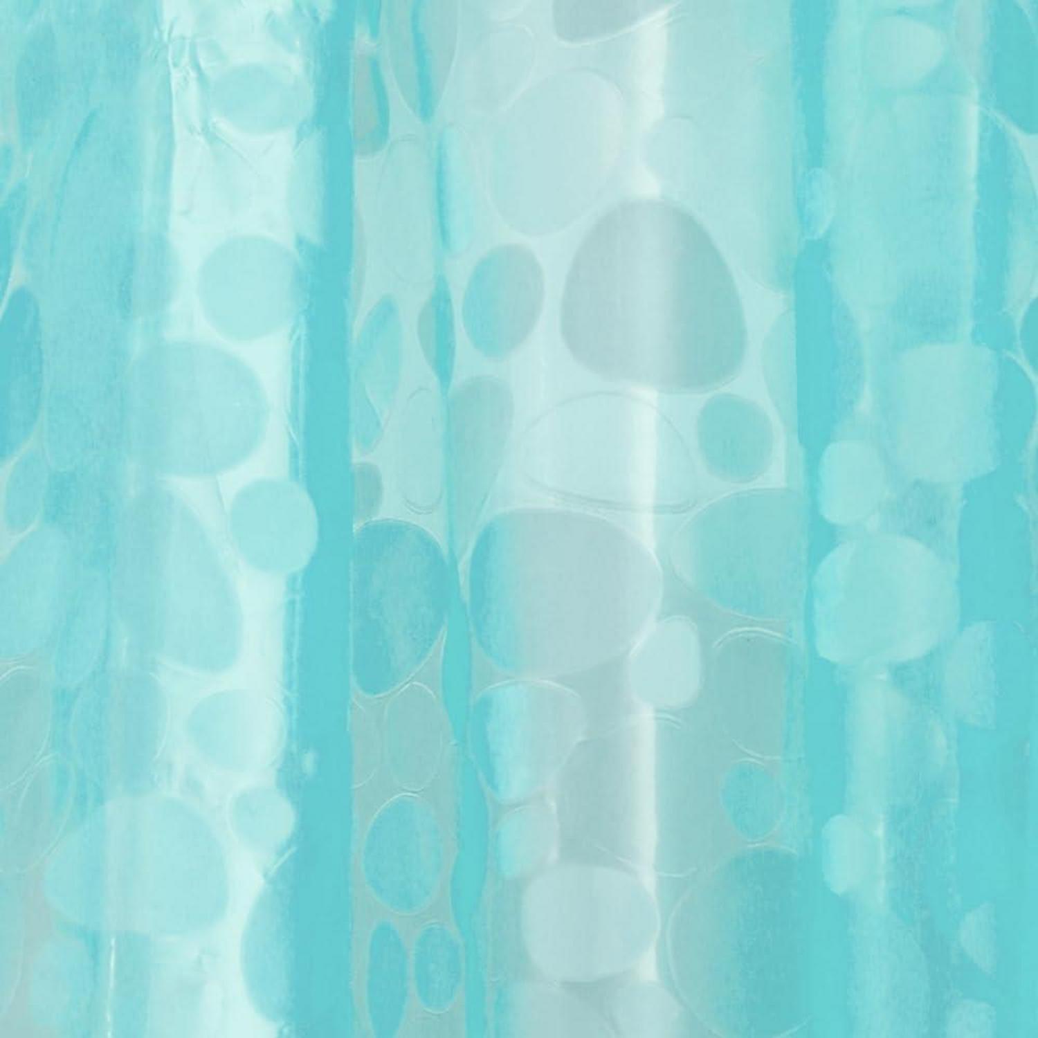Eazzier Bath Duschvorhang Blaugrün 180x180cm Magnete waschbar & wasserdicht