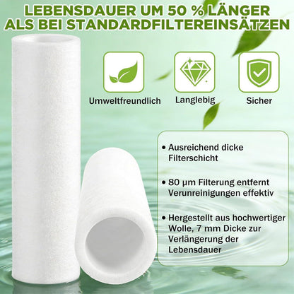 Ersatzfilter für Hauswasserfilter – 2x Vliesfilter 80µm