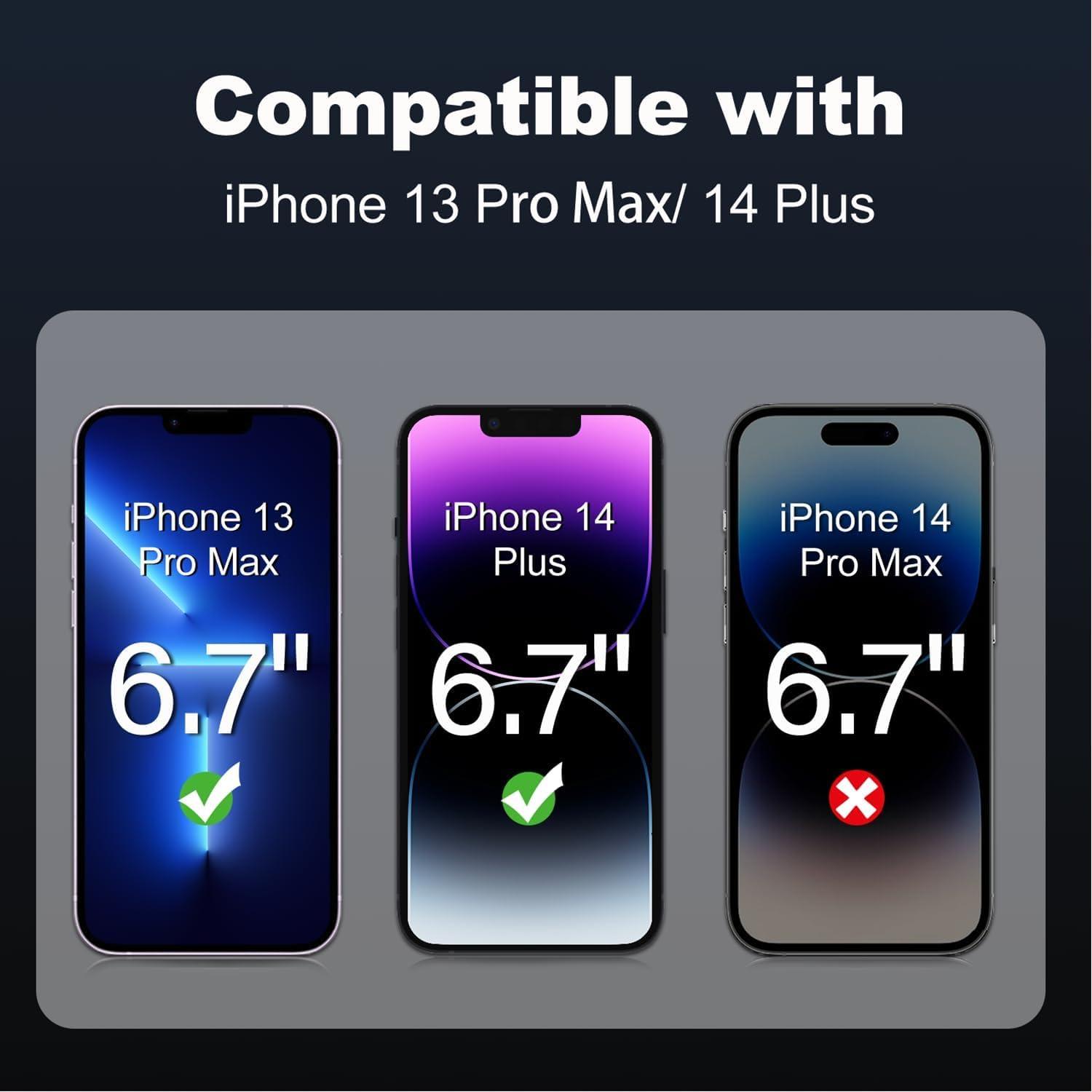 Panzerglas iPhone 13 Pro Max 14 Plus Schutzglas 6,7 Zoll 9H