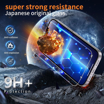 Panzer Schutz Glas für iPhone 13 Pro Max/14 Plus Transparent 2 Stück