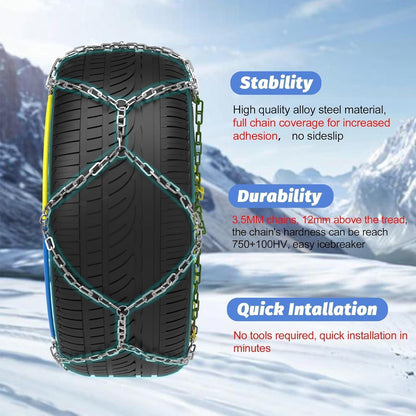 Automatische Schneeketten 12mm – Schnelle Montage & EN 16662