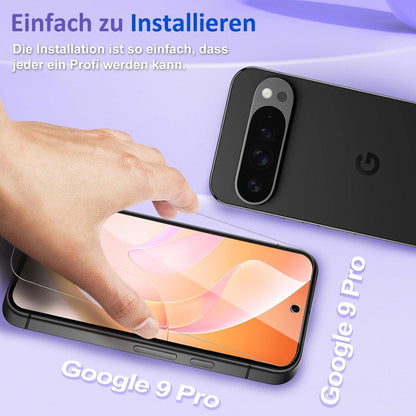Panzerglas Google Pixel 9 Pro Schutzfolie 9H Displayschutz blasenfrei