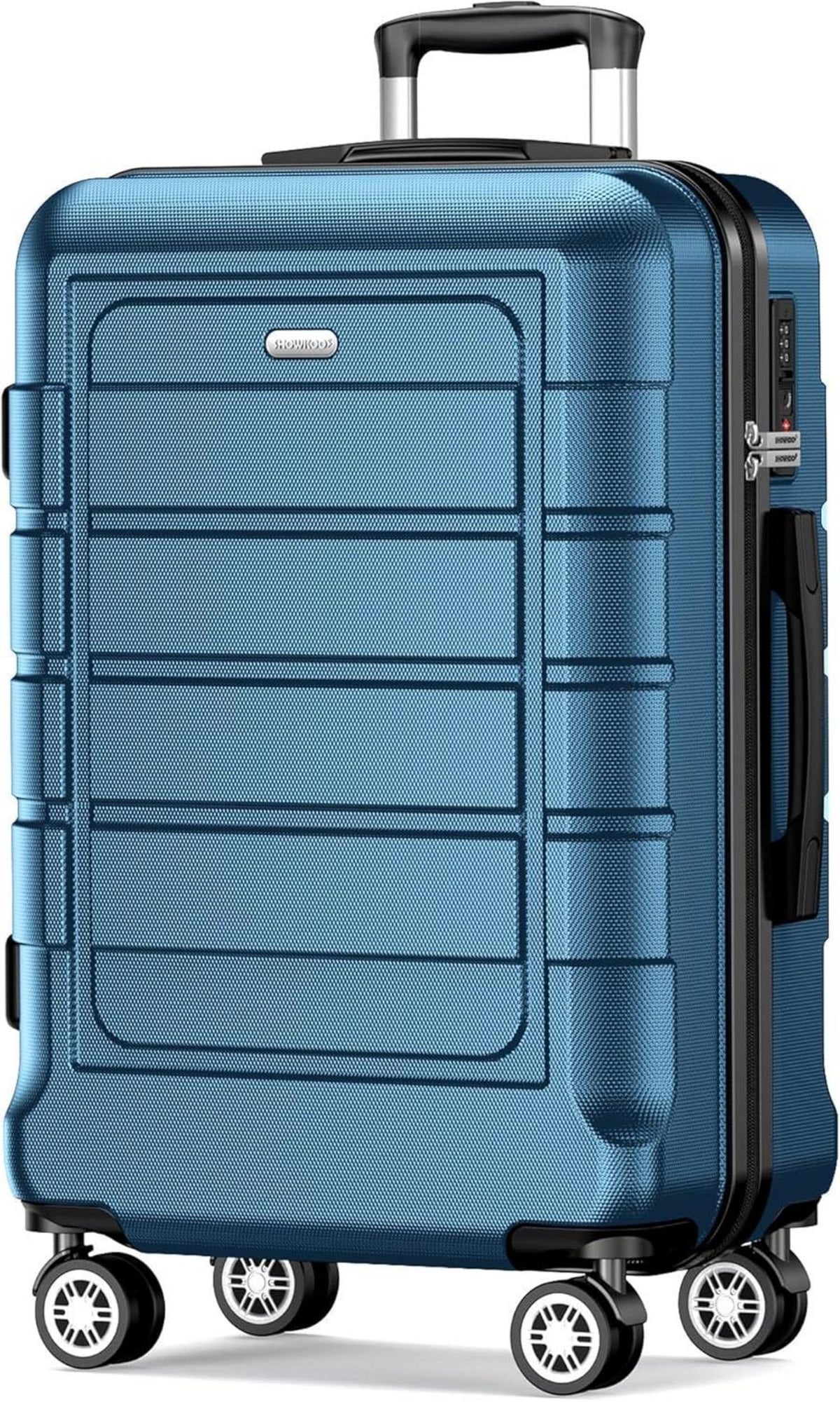 Hartschalenkoffer Leicht 4 Rollen TSA XL Navy Blau 77cm