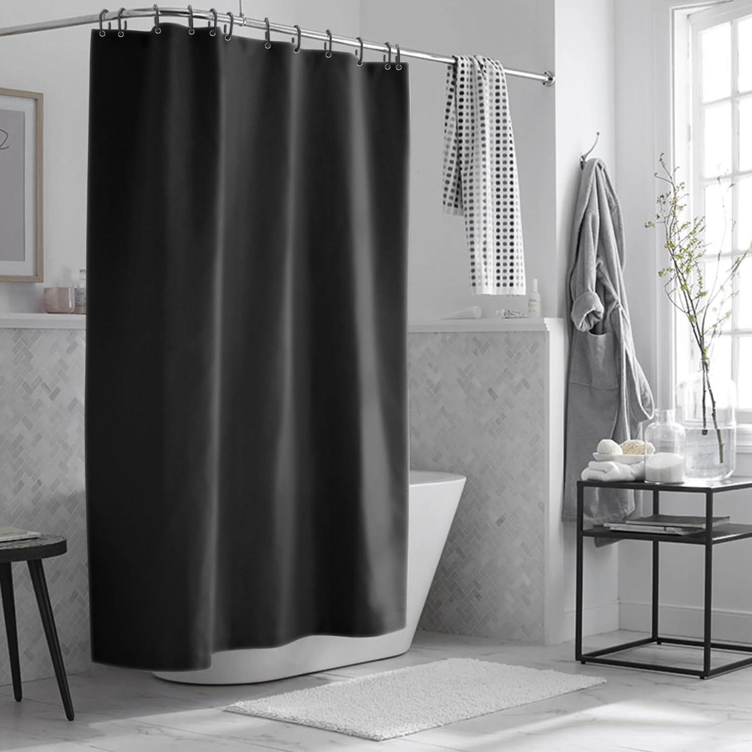 Duschvorhang Dark Grau 180x200 cm Eva Anti-schimmel Wasserdicht