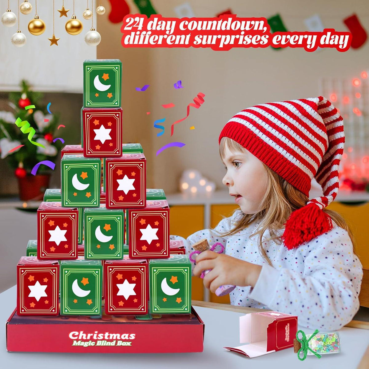 Adventskalender 2024 Kinder Zaubertrank Kreativ Set 24 Tage Weihnachten Countdown
