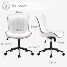 Ergonomischer Bürostuhl mit PU-Leder, Höhenverstellbar
