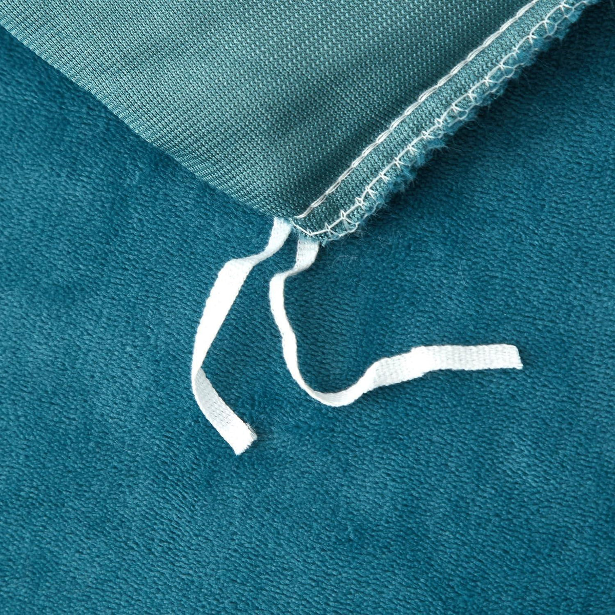 Flauschige Winter Bettwäsche Set 155x220cm Petrol Blau