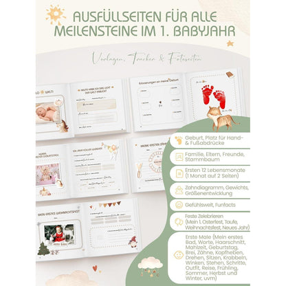 Babyalbum Mein Erstes Jahr – Hochwertiges Erinnerungsbuch