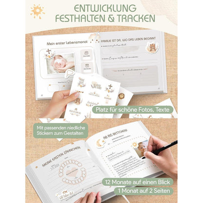 Babyalbum Mein Erstes Jahr – Hochwertiges Erinnerungsbuch