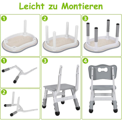Kindertisch mit Stühlen für