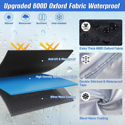 Motorradabdeckung Wasserdicht Outdoor XL 218x99x129cm