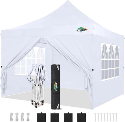 Faltpavillon 3x3 Wasserdicht Stabil Winterfest Partyzelt UV-Schutz