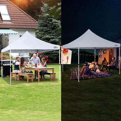 Faltpavillon 3x3 Wasserdicht Stabil Winterfest Partyzelt Sandsack & Seitenwände