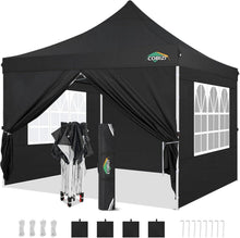 Faltpavillon 3x3 Wasserdicht Winterfest Stabil mit Seitenwänden