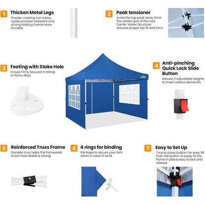 COBIZI Pavillon 3x3 wasserdicht mit
