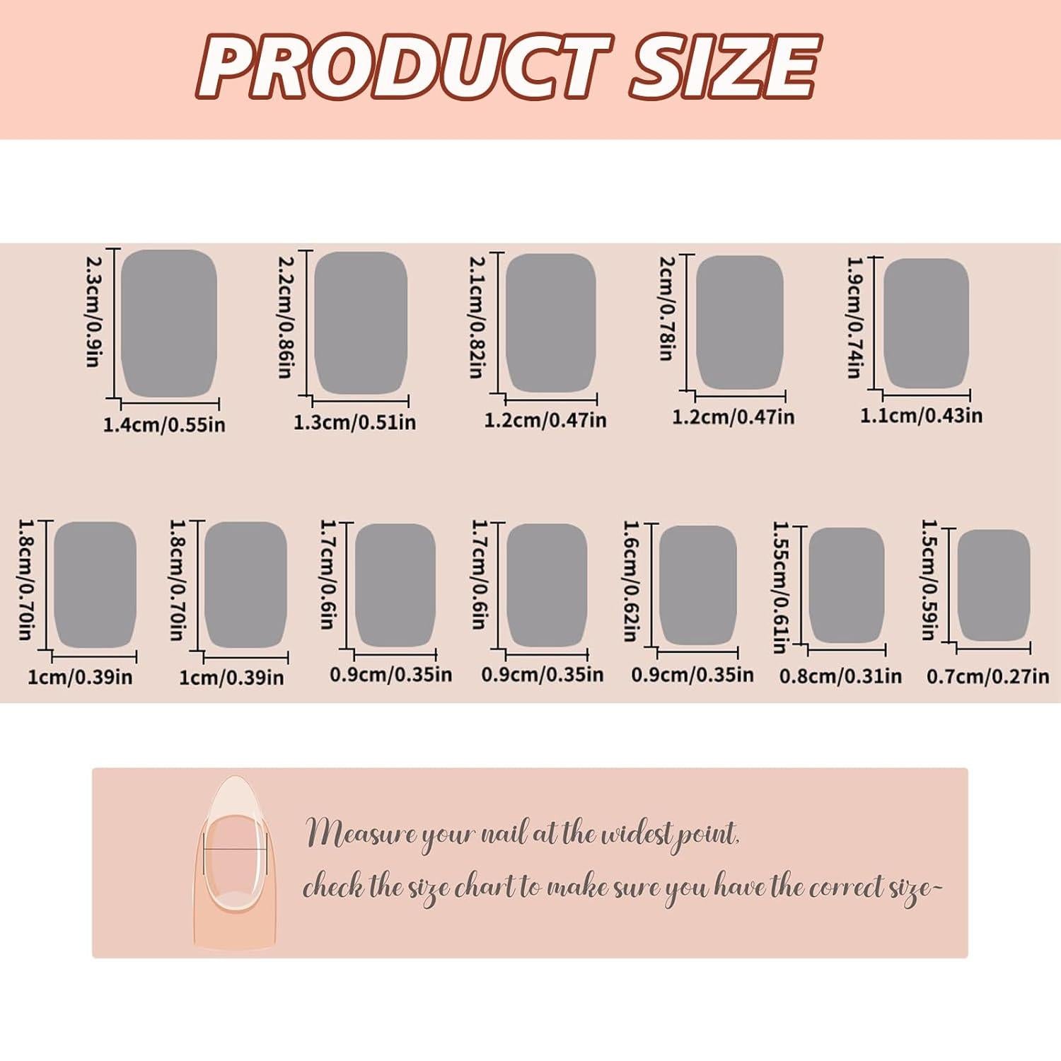 Kabwea 24 Stück Press On Nails Acrylnägel Katzenaugen-Design