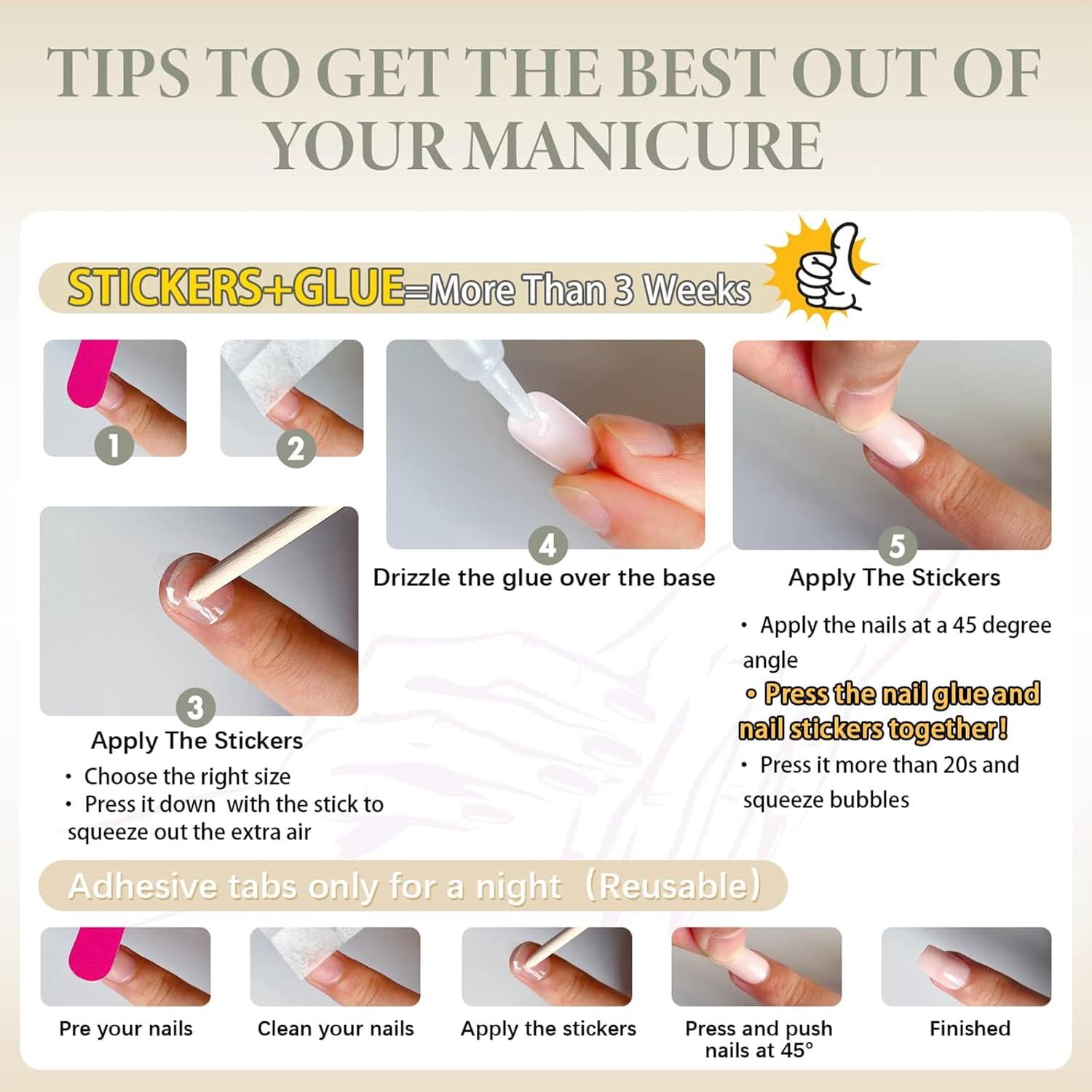 24 Stück Press On Nails Acrylnägel Vollabdeckung Katzenaugen Pink