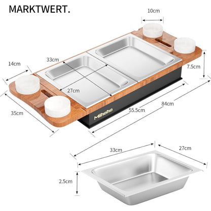 Fleischwarmhalter für Grillen BBQ Board Warmhaltebox Kerzen