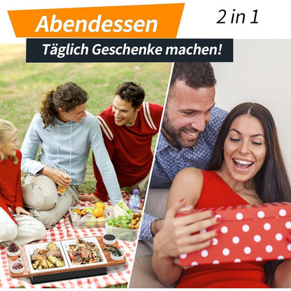Fleischwarmhalter für Grillen BBQ Board Warmhaltebox Kerzen