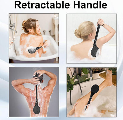 Rückenbürste mit langem Griff für Dusche und Körperpeeling