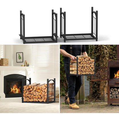 Kaminholzregal mit Zubehör – Holzlager für Innen & Außen